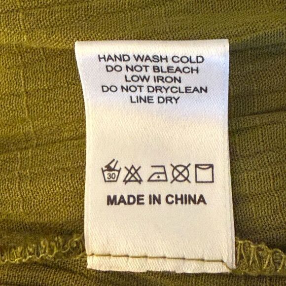 NWOT Be Cool Pleated Wrap Wide Leg Jumpsuit. Green. Size Small. - Picture 10 of 10